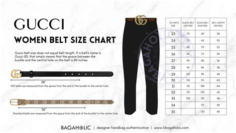 gucci belt length chart.